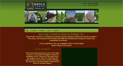 Desktop Screenshot of brockfarmsnurseries.com