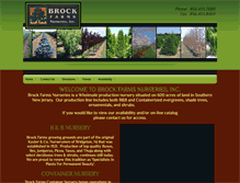 Tablet Screenshot of brockfarmsnurseries.com